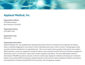 Applaud Medical Inc. - Kairos Ventures