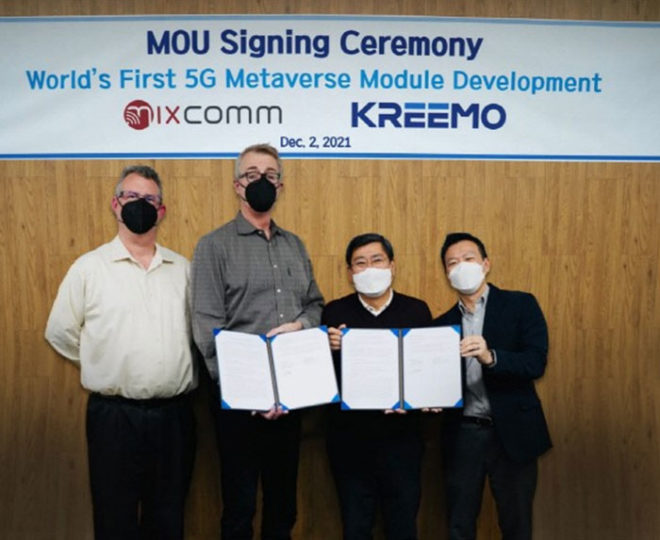 Kreemo will partner with MixComm to develop a high-performance 5G module optimized for Metaverse.